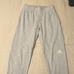 Men’s Light Gray Adidas Sweatpants